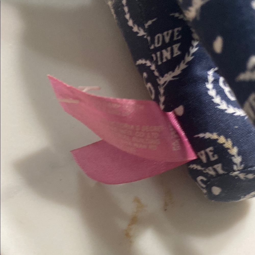 PINK Victoria's Secret Patterned Dog Toy - Navy - Picture 4 of 6